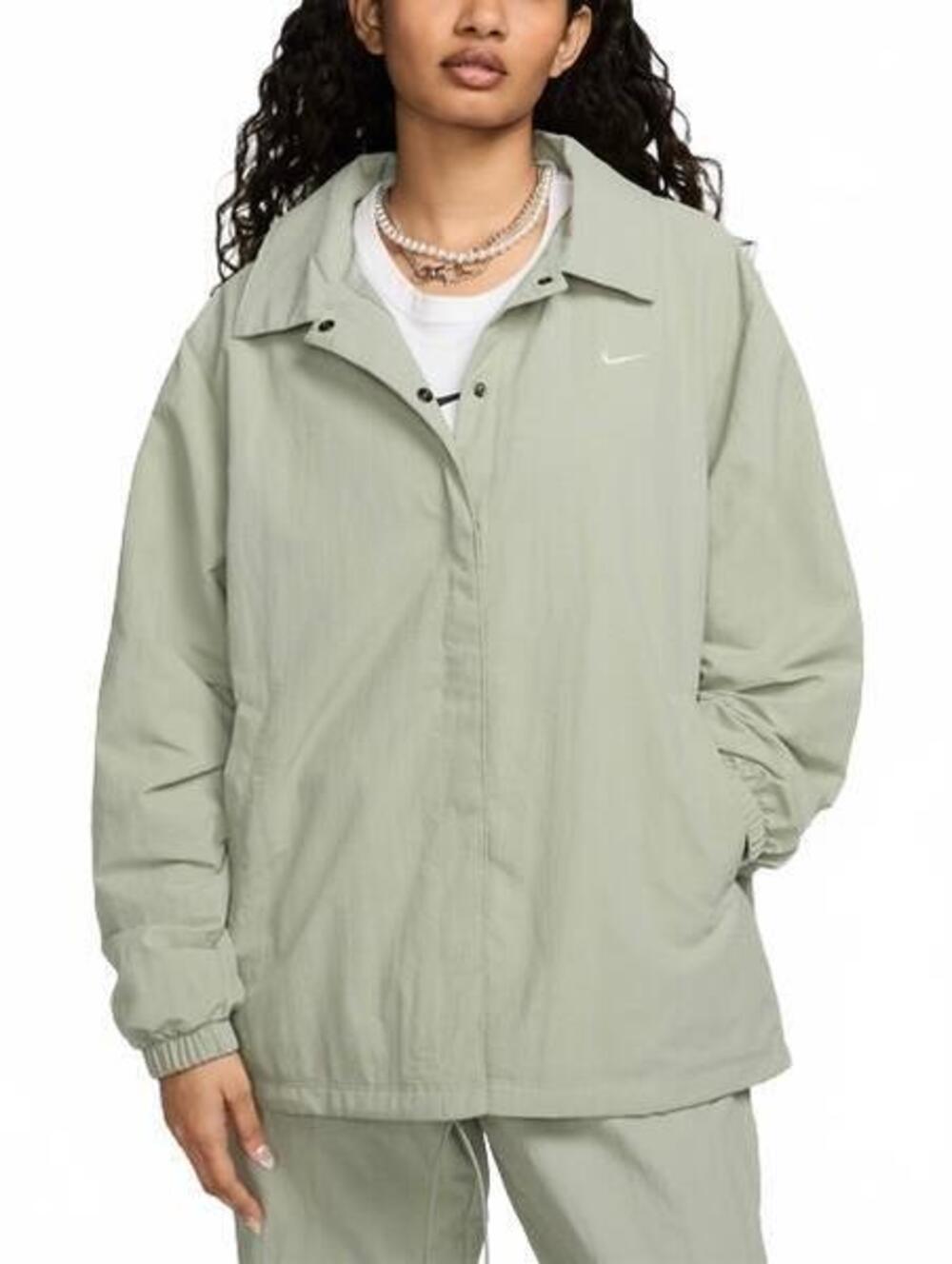 Nike Sportswear Essential Oversized UV Woven Coaches' Jacket NWT Jade Horizon M